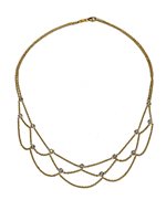 Collana Sommer Gioielli Donna CLASSICI in Oro Diamante CATENELLE DIA CT 0.26 SOMMER 7.80 G